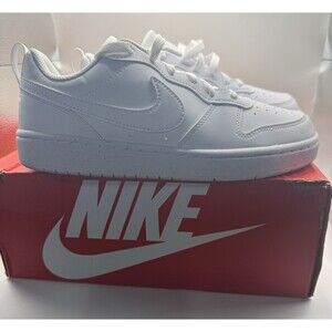 Nike Court Borough Low Recraft Triple White DV5456-106 Size 6Y Fits Women 7.5